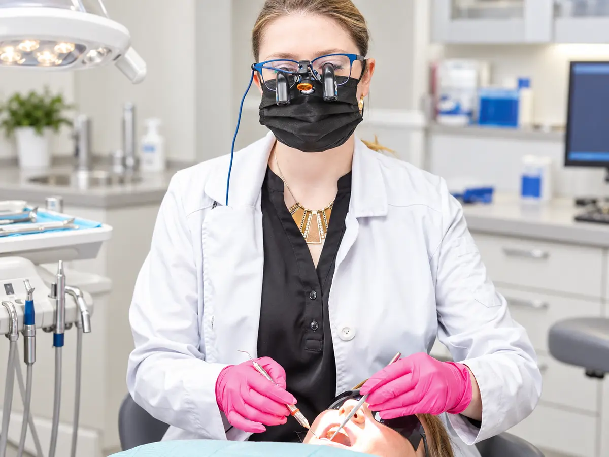 Dr. Abigail Scanlan providing attentive dental care